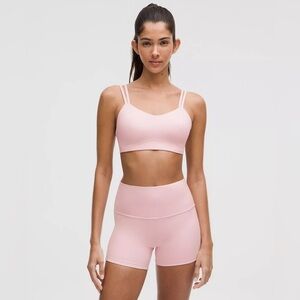 Lululemon Like a Cloud Bra – Ribbed, Light Support A–C Cup (Pink Bliss)